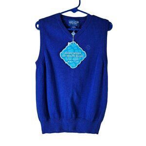Boys Size 7 Andy & Evan Sweater Vest Blue For Little Gentlemen Preppy Uniform
